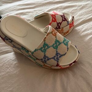 GUCCI Patterned Women's Slide Sandals